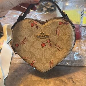Coach heart purse